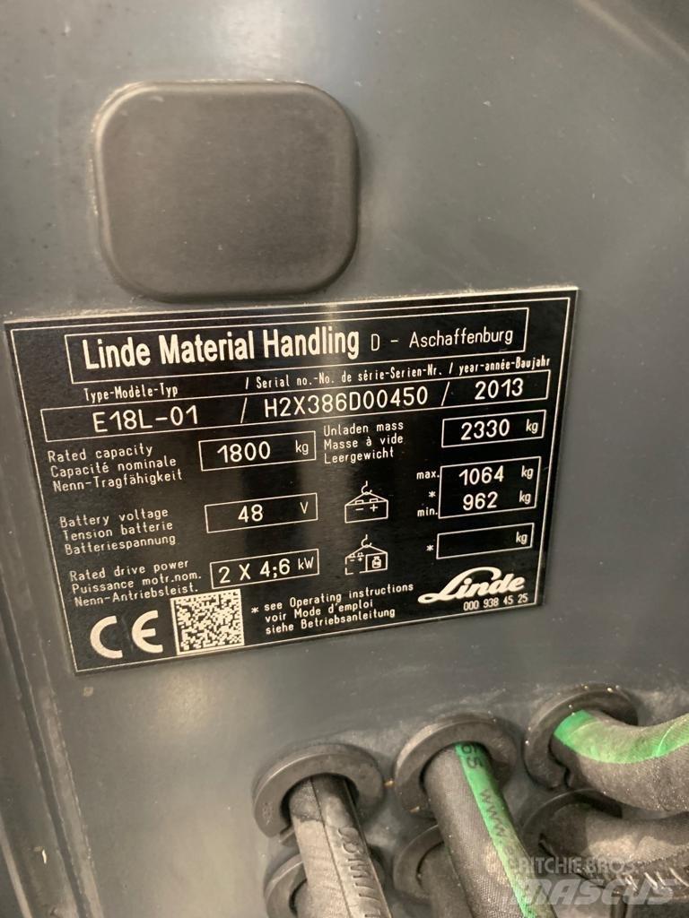 Linde E18 L Akumulátorové vozíky