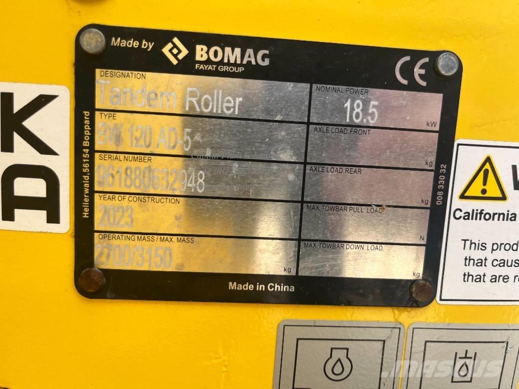 Bomag BW 120 AD-5 Tandemové valce