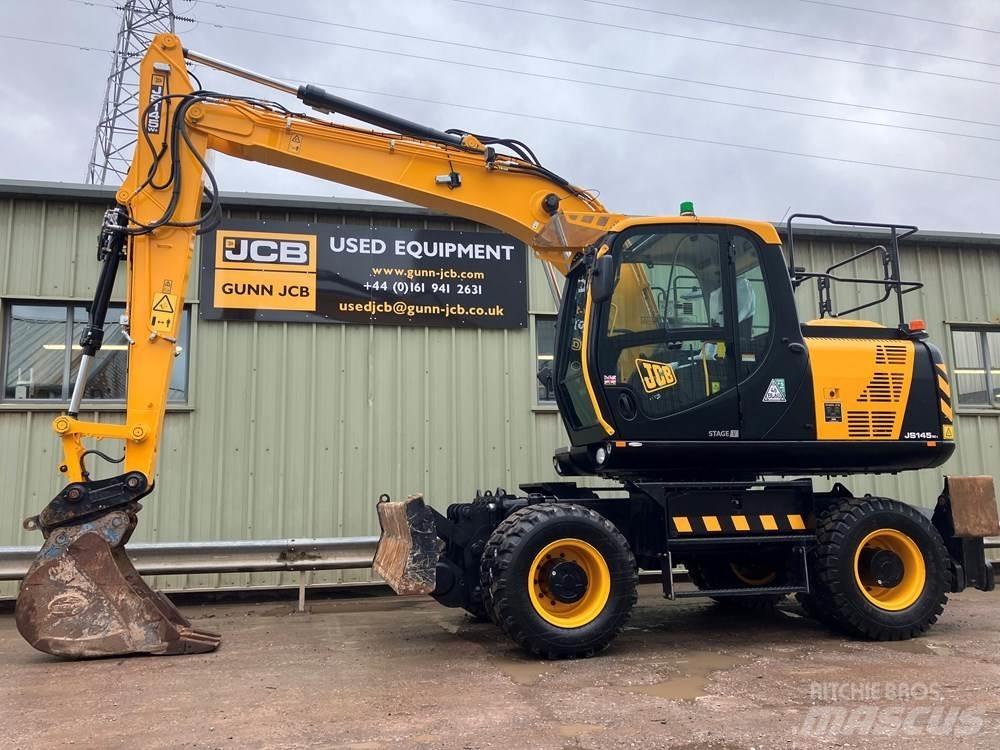 JCB JS145W Kolesové rýpadlá