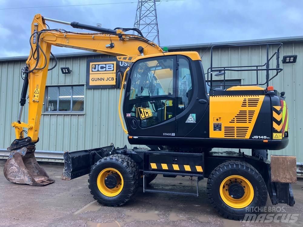 JCB JS145W Kolesové rýpadlá