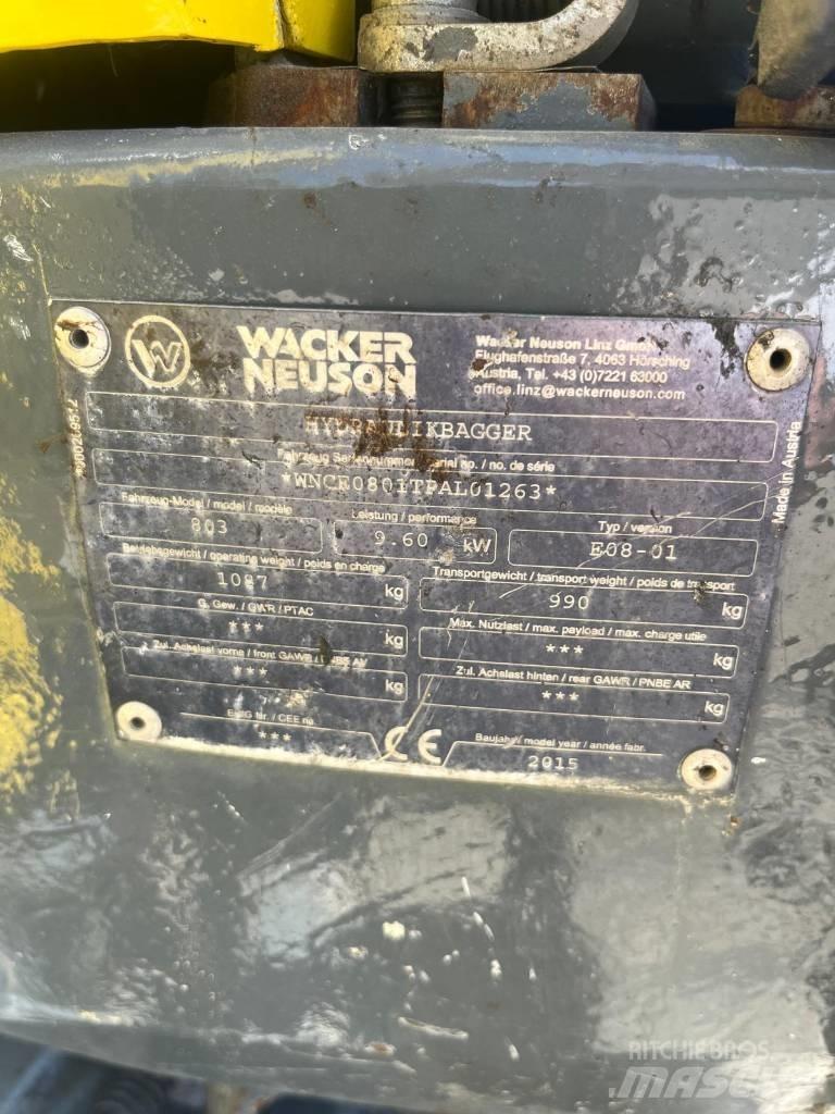 Wacker Neuson 803 RD Mini rýpadlá < 7t