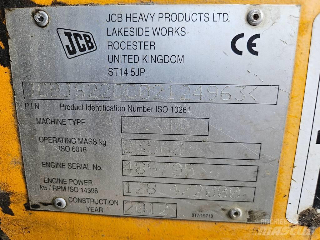 JCB 235 HD Pásové rýpadlá
