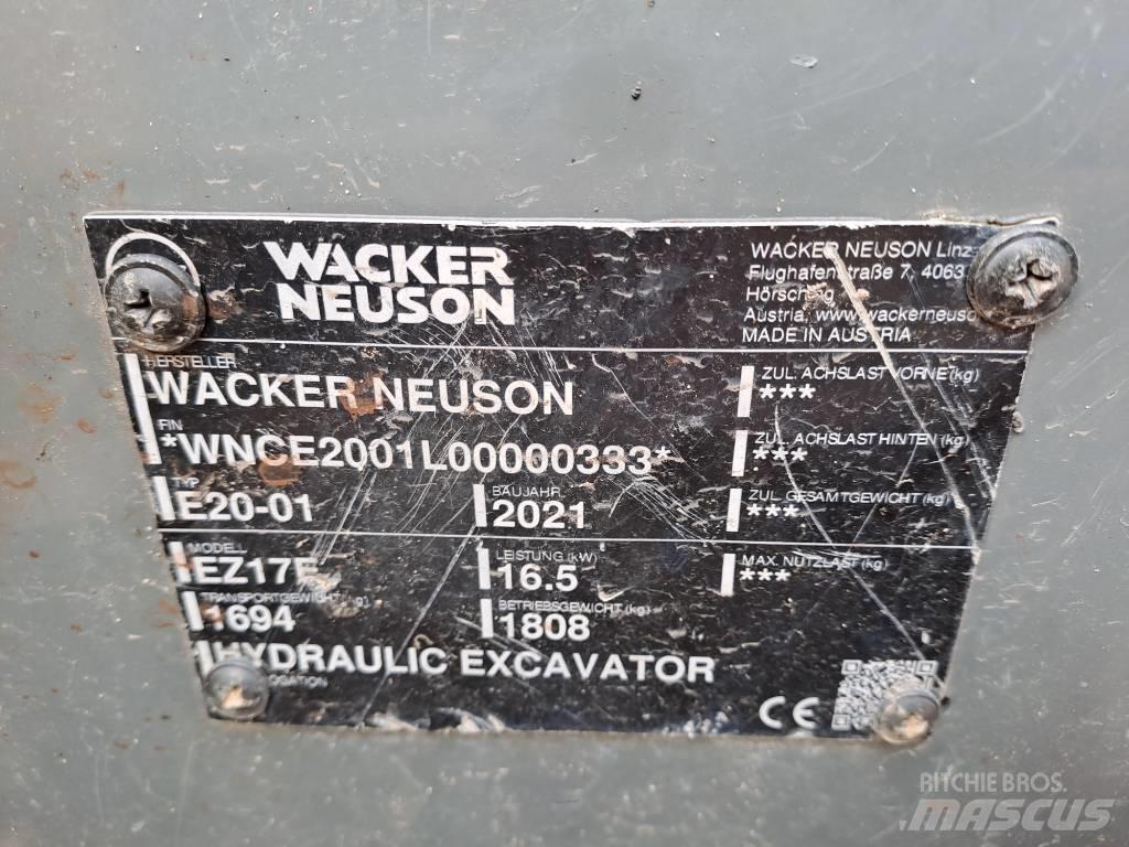 Wacker Neuson EZ17e Pásové rýpadlá