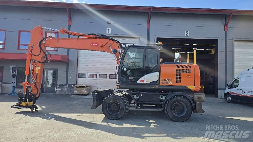 Hitachi ZX 170 W-5 Kolesové rýpadlá