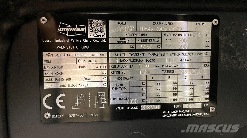 Doosan D35NXP Dieselové vozíky