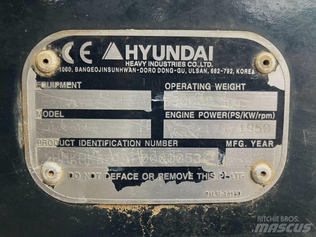Hyundai HX 300 L Pásové rýpadlá