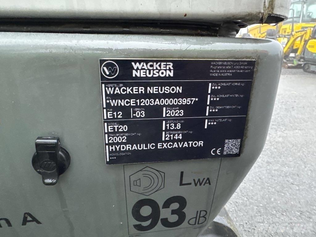 Wacker Neuson ET20 Pásové rýpadlá
