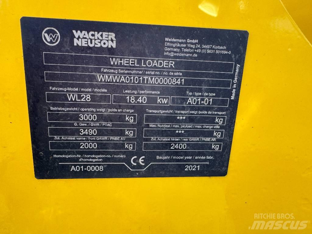 Wacker Neuson WL28 Kolesové nakladače