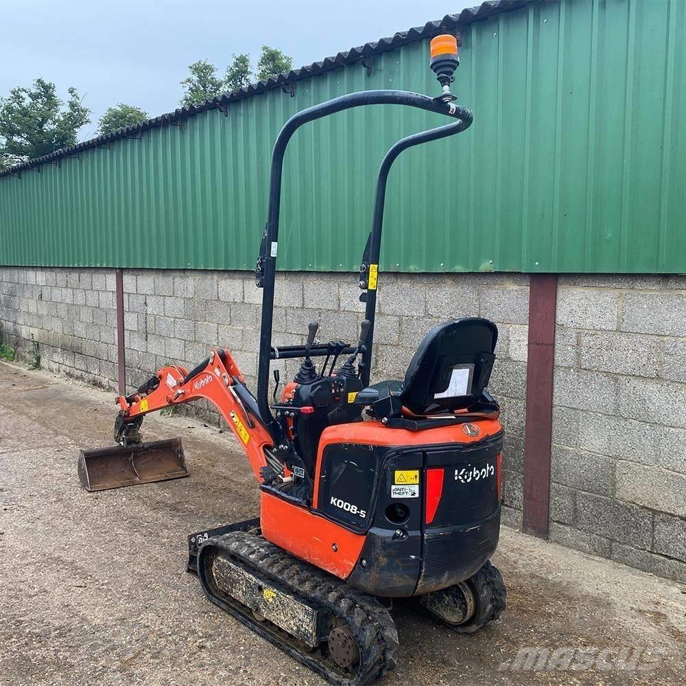 Kubota K 008-5 Mini rýpadlá < 7t
