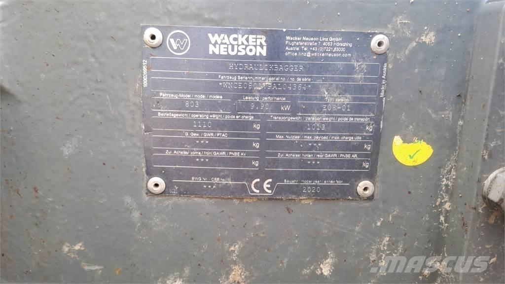 Wacker Neuson 803 Pásové rýpadlá