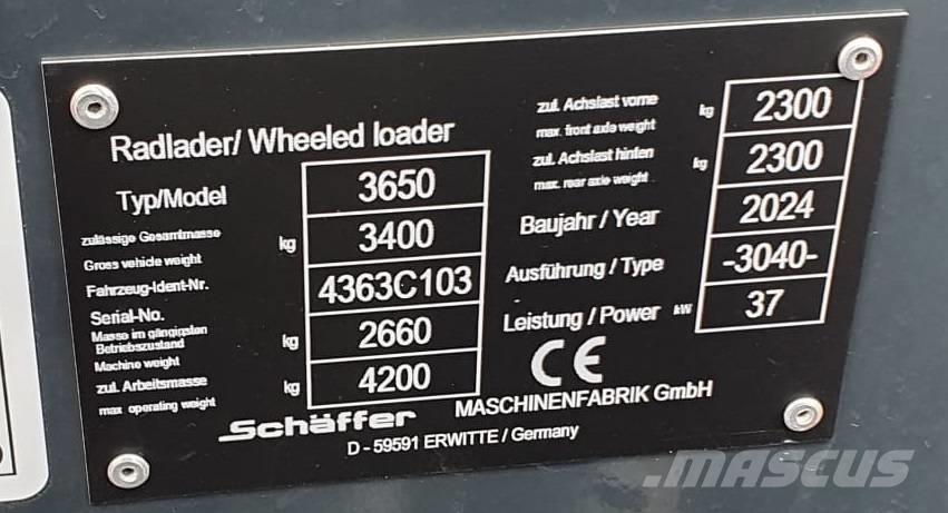 Schäffer 3650 Mininakladače