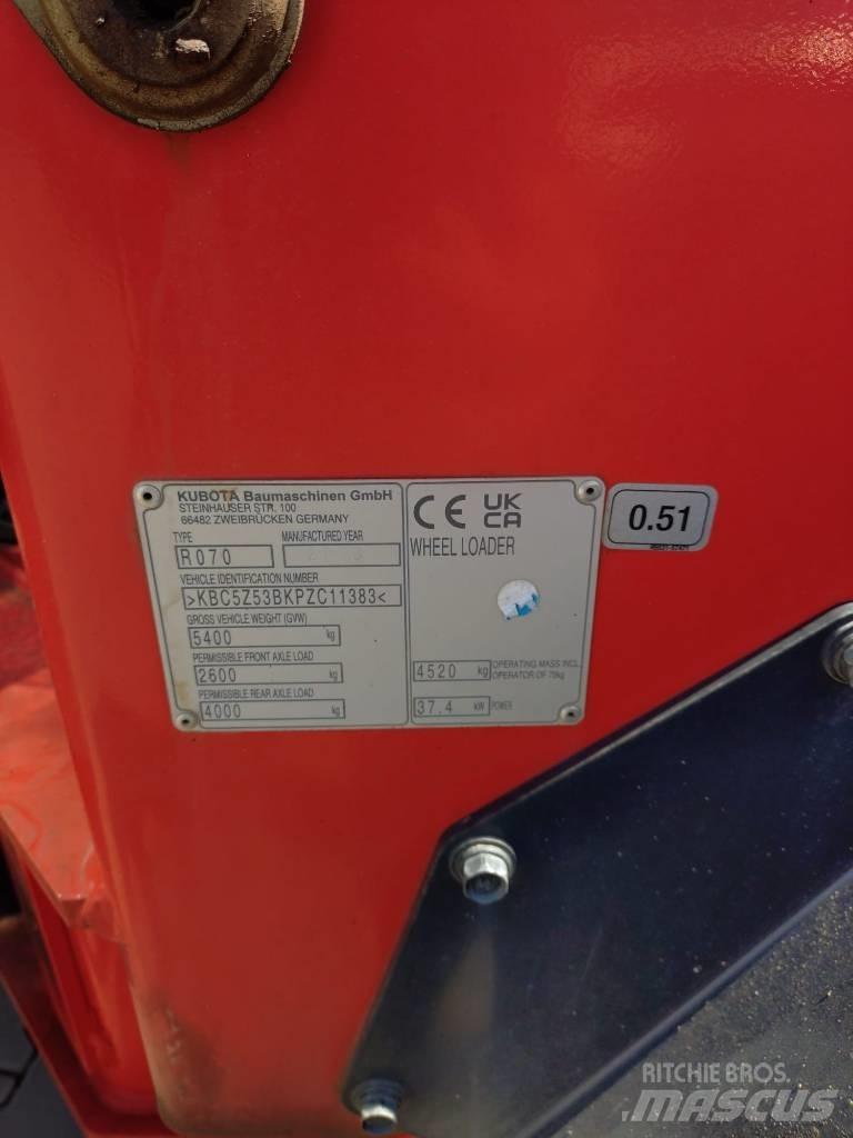 Kubota R 070 Kolesové nakladače