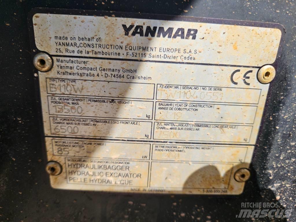 Yanmar B 110 W Rýpadlo-nakladače