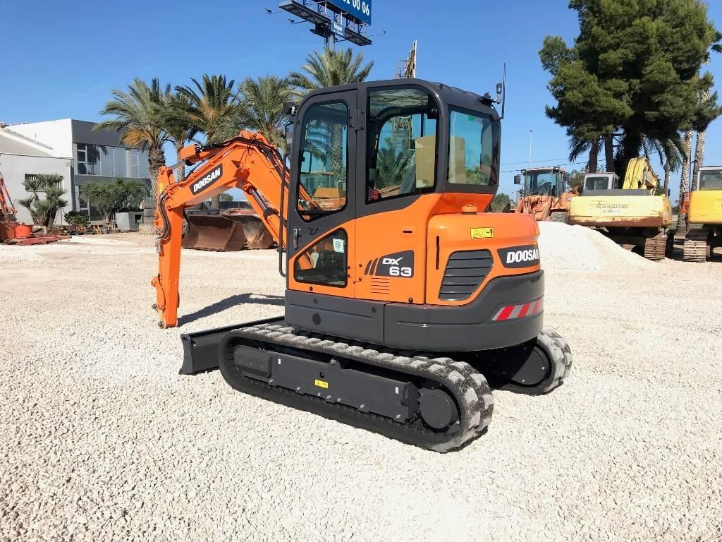 Doosan DX 63-3 Mini rýpadlá < 7t