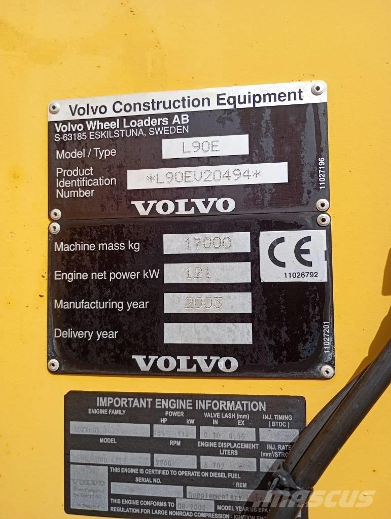 Volvo Radlader L90E Kolesové nakladače
