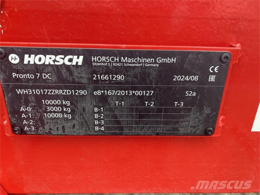 Horsch Pronto 7DC Mechanické sejačky