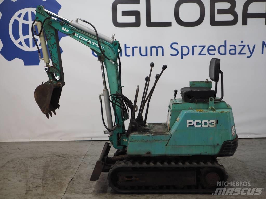 Komatsu PC03-1 Mini rýpadlá < 7t