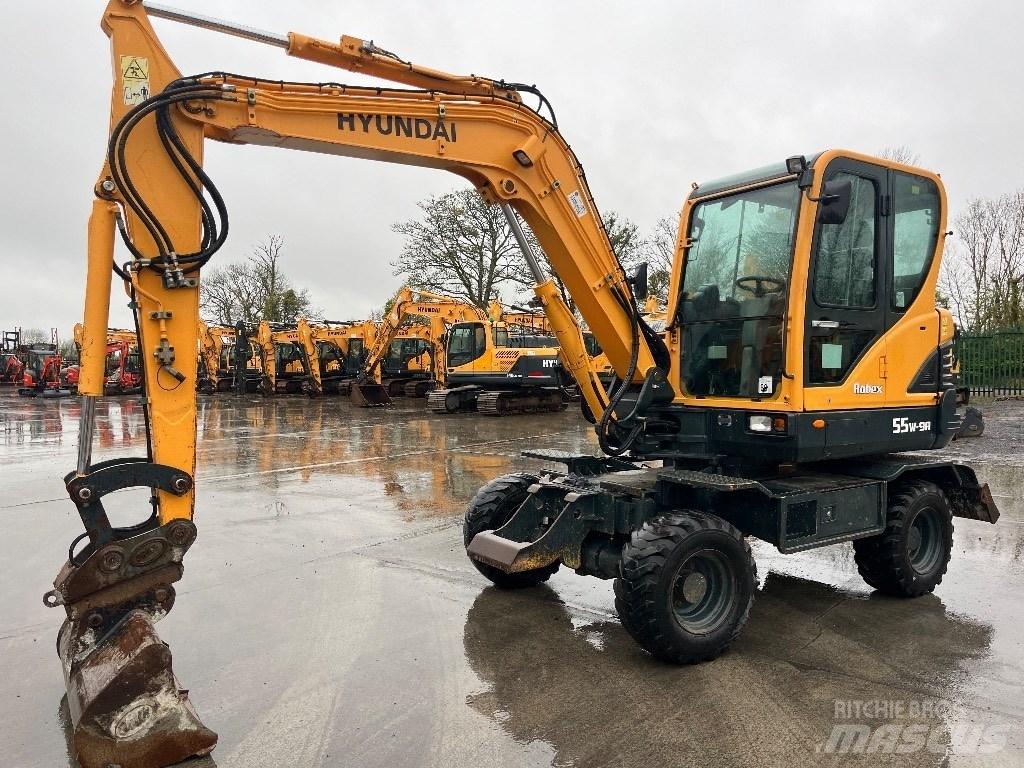 Hyundai R55W-9A Kolesové rýpadlá