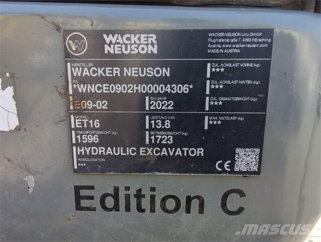 Wacker Neuson ET16 Pásové rýpadlá