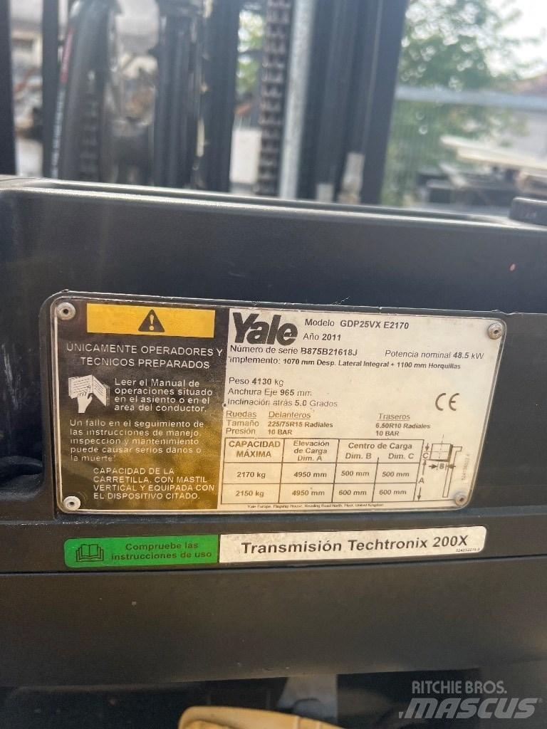 Yale 2500D Dieselové vozíky