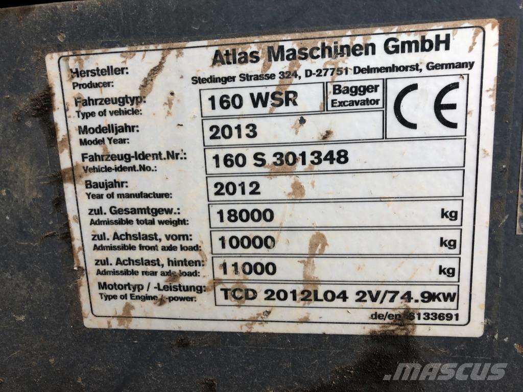 Atlas 160 WSR Kolesové rýpadlá