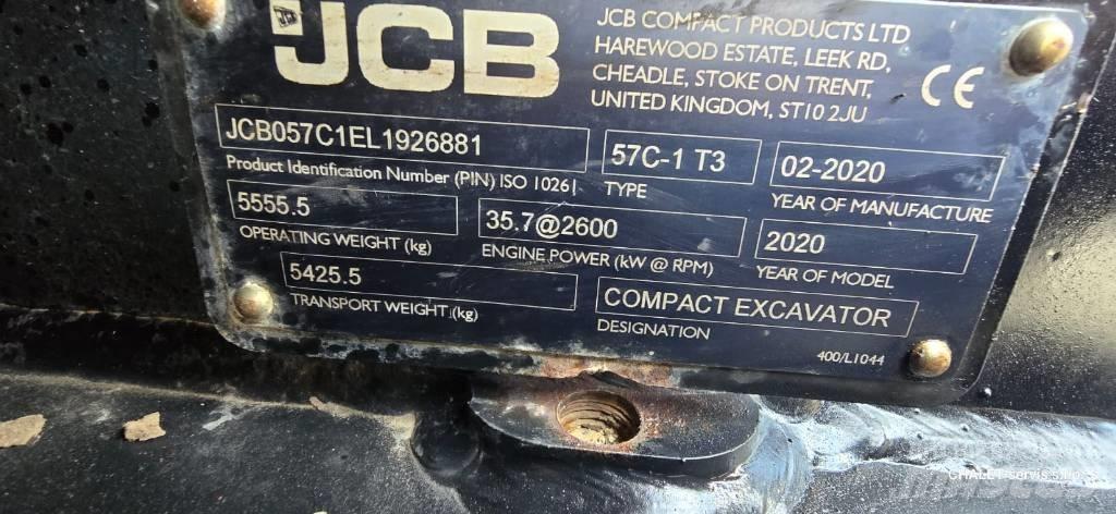 JCB 57 C-1 Mini rýpadlá < 7t