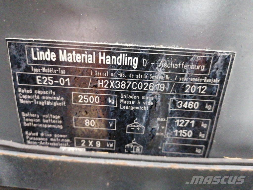 Linde E25-01 Akumulátorové vozíky