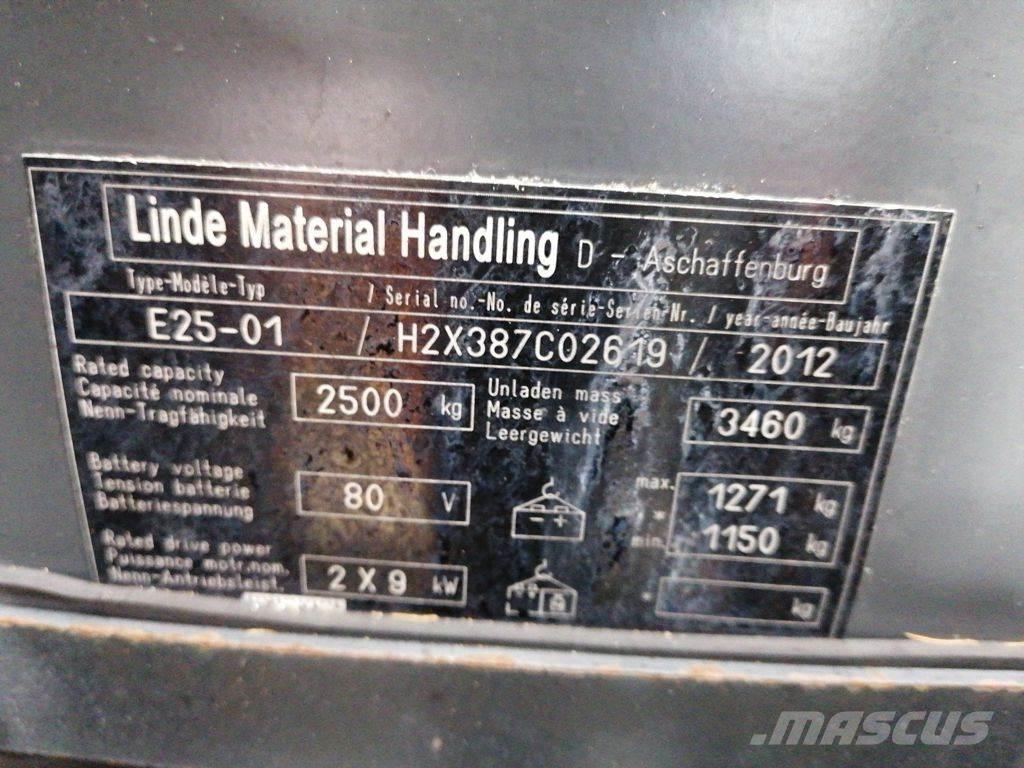 Linde E25-01 Akumulátorové vozíky