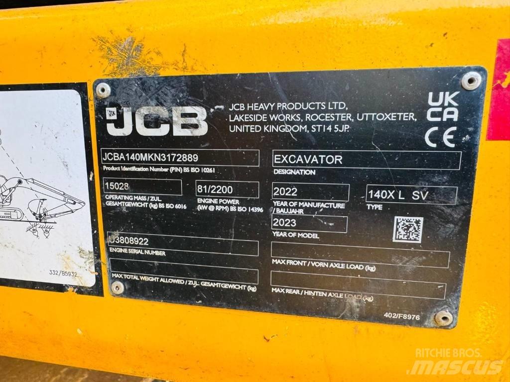 JCB 140 X Pásové rýpadlá