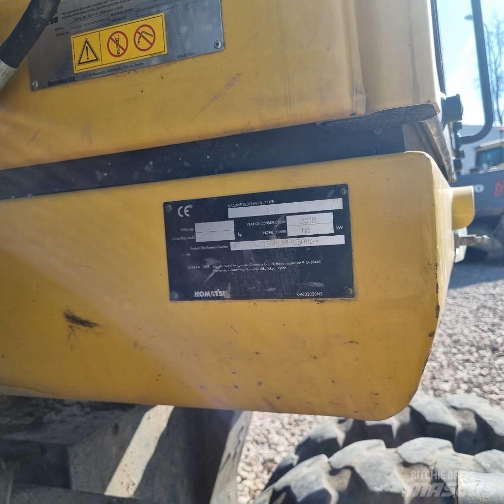 Komatsu PW160 - 11 Kolesové rýpadlá