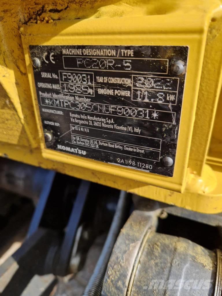 Komatsu PC 20 R-5 Mini rýpadlá < 7t