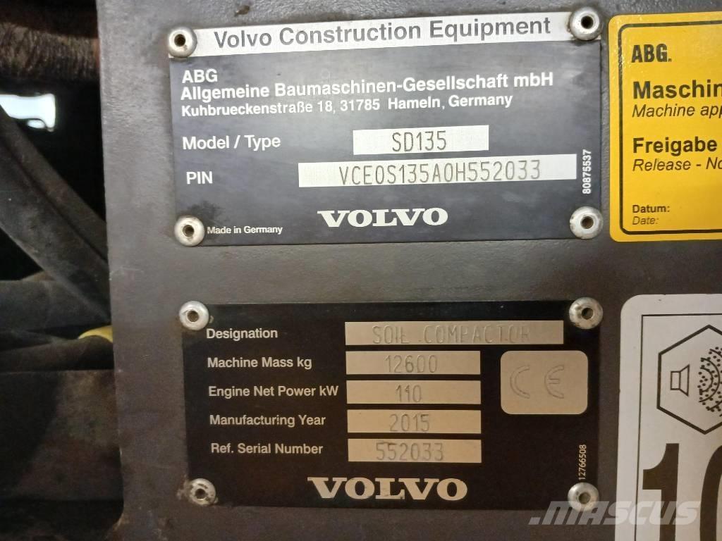 Volvo SD135, Vält Ťahačové valce