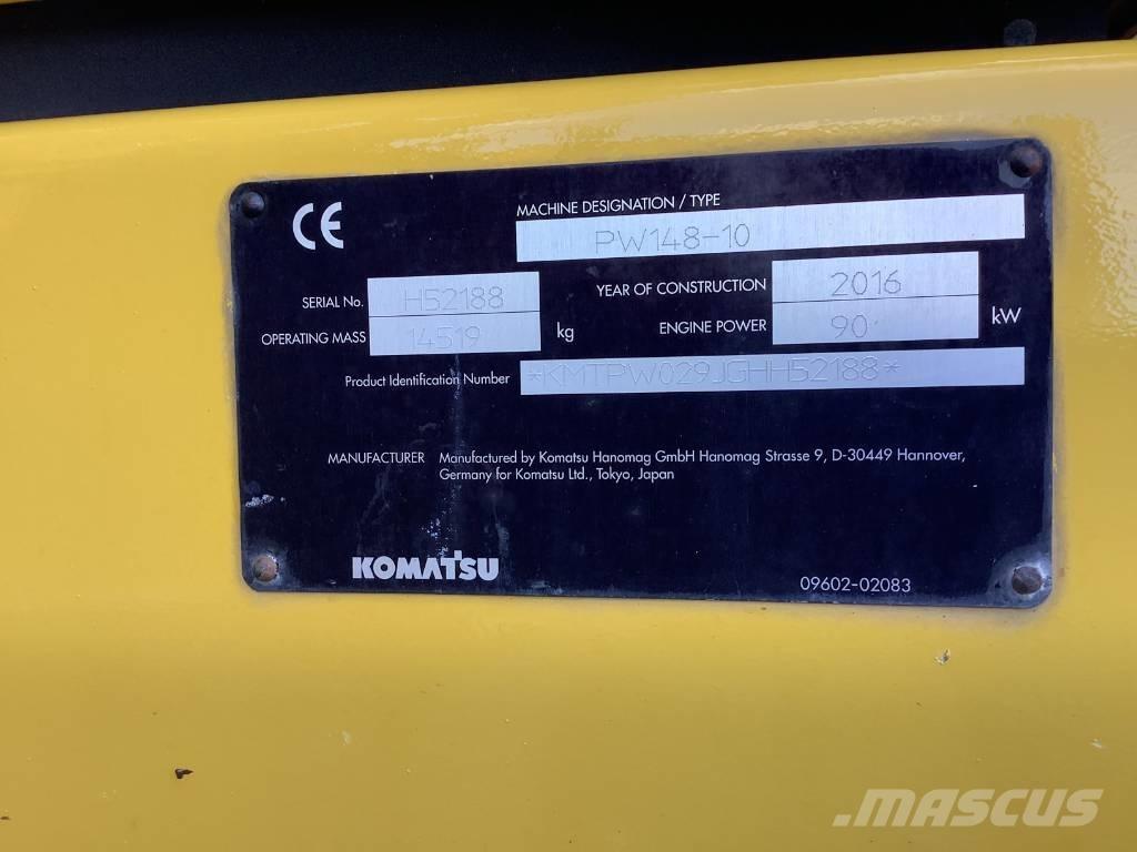 Komatsu PW148-10 Kolesové rýpadlá