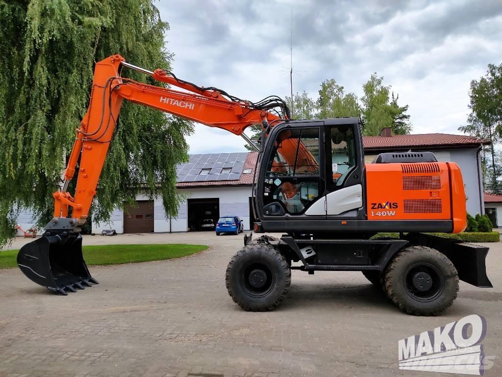 Hitachi ZX 140 W-5 Kolesové rýpadlá
