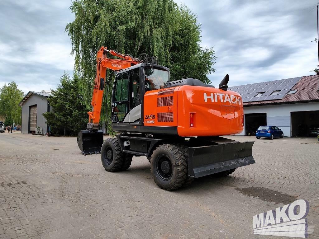 Hitachi ZX 140 W-5 Kolesové rýpadlá