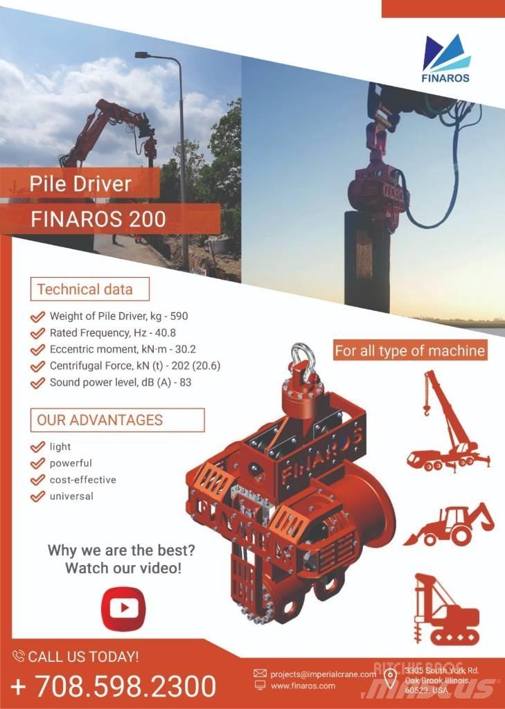  Finaros FR200 Hydraulické baranidlá na zatĺkanie pilotov