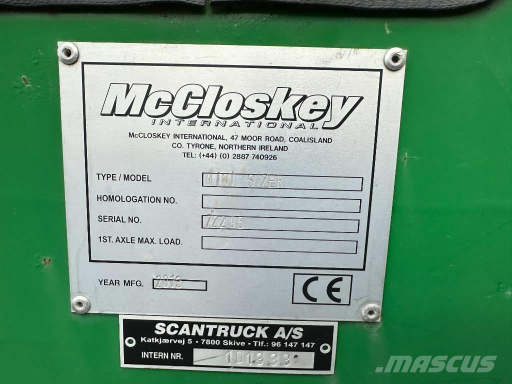 McCloskey MINI SIZER Mobilné drviče