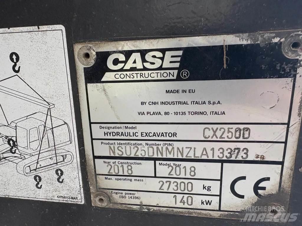 CASE CX250D Pásové rýpadlá