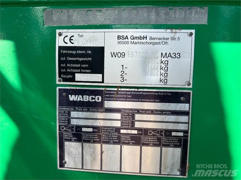 BSA DLV 615L Rozmetadlá maštaľného hnoja