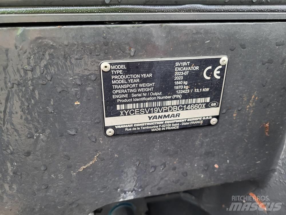 Yanmar SV 19 VT Mini rýpadlá < 7t