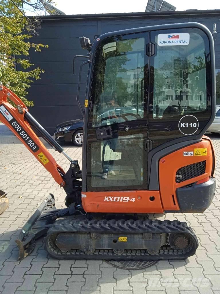 Kubota KX 019-4 Mini rýpadlá < 7t