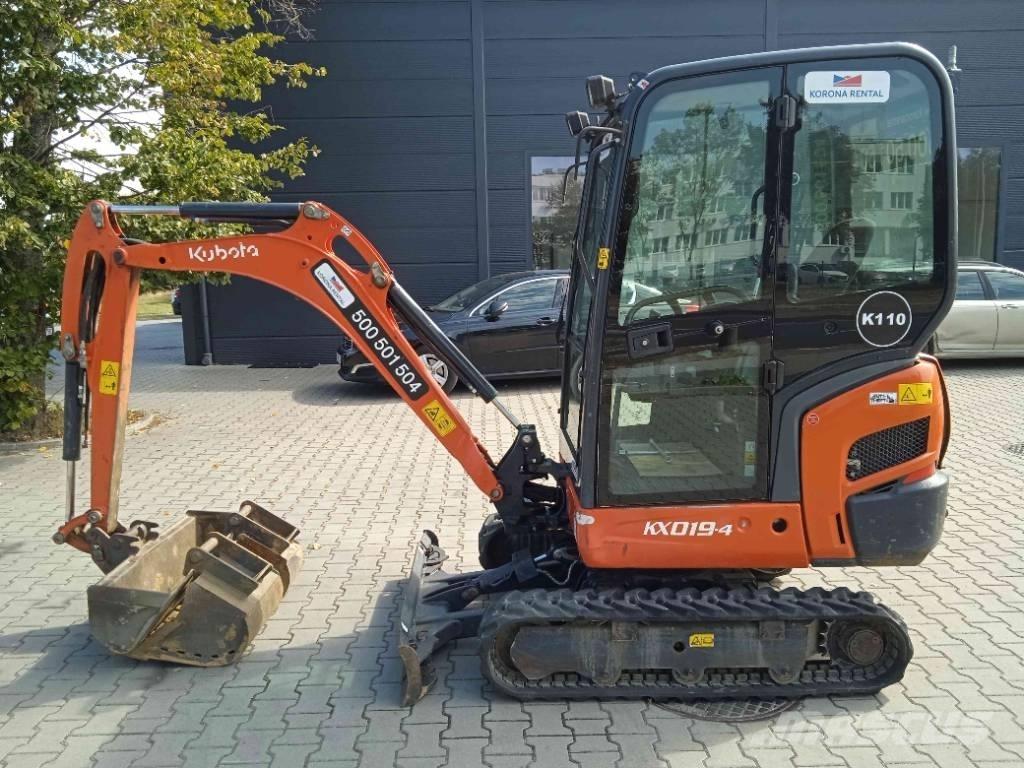 Kubota KX 019-4 Mini rýpadlá < 7t
