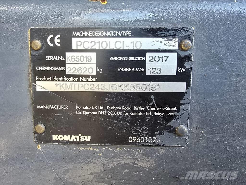 Komatsu PC210LC-10 Pásové rýpadlá