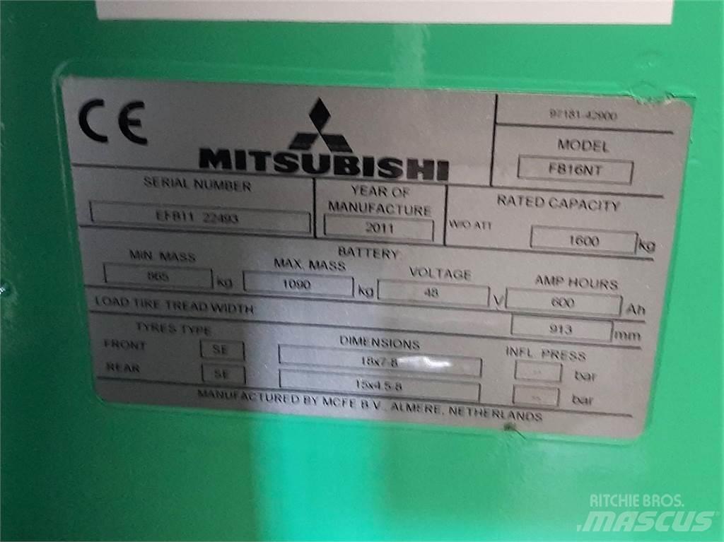 Mitsubishi FB16NT Akumulátorové vozíky