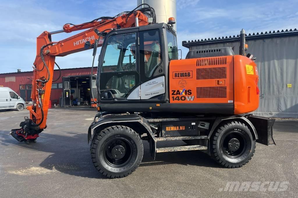 Hitachi ZX 140 W-5 Kolesové rýpadlá