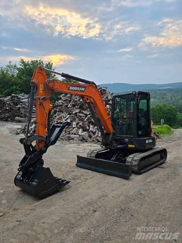 Doosan DX 50 Z Mini rýpadlá < 7t
