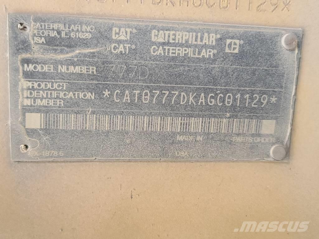 CAT 777 D Kĺbové nákladné autá