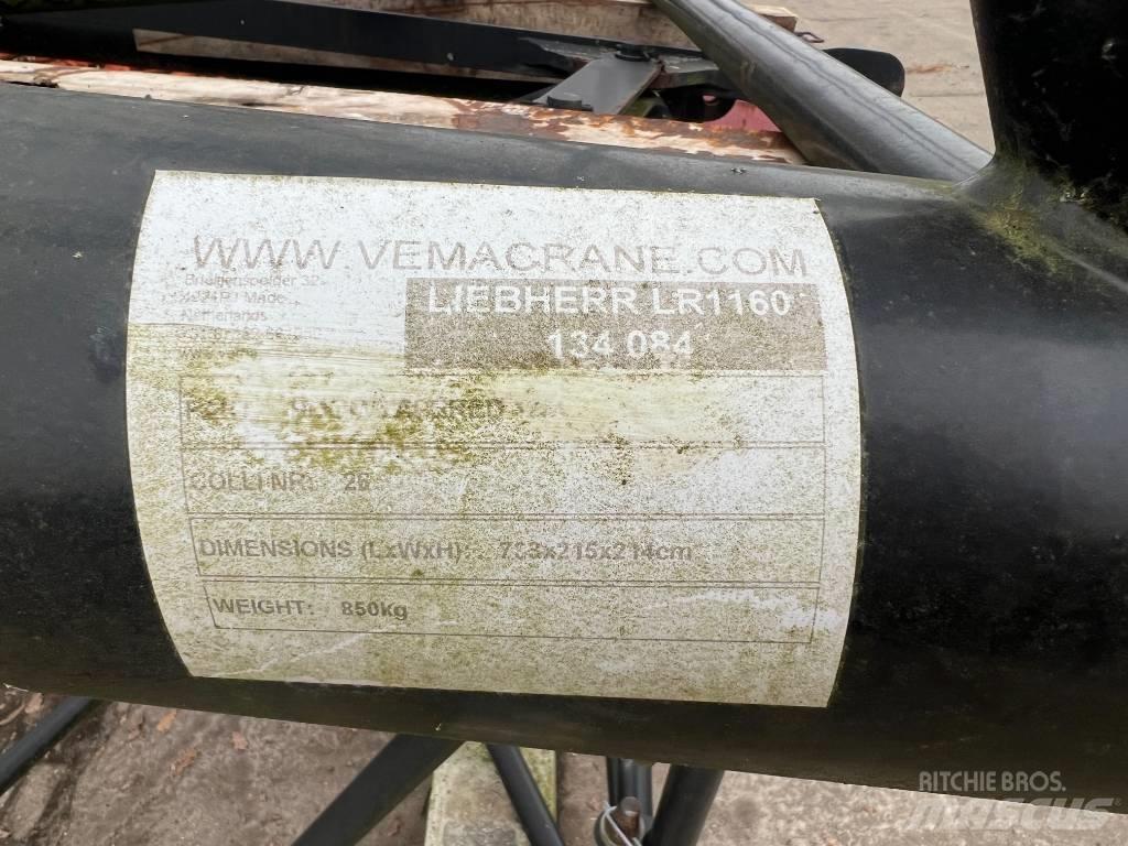 Liebherr LR 1160 Diely a zariadenia žeriavov
