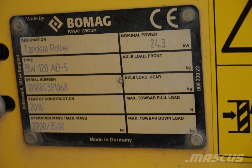Bomag BW 120 AD-5 Tandemové valce