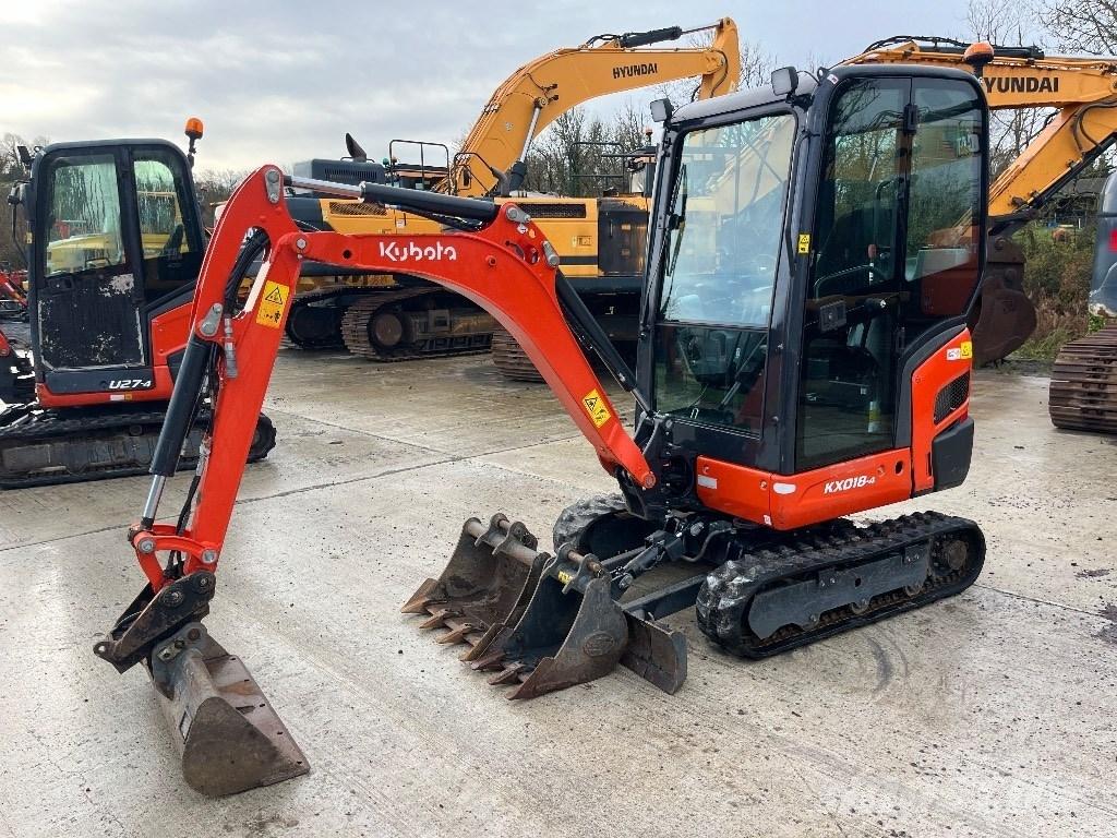 Kubota KX 018-4 Mini rýpadlá < 7t